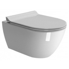 УНИТАЗ ПОДВЕСНОЙ УКОРОЧЕННЫЙ GSI PURA 881611 С СИДЕНЬЕМ SOFT CLOSE