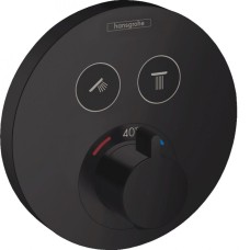 ТЕРМОСТАТ СКРЫТОГО МОНТАЖА ДЛЯ ДУША HANSGROHE SHOWERSELECT S 15743670, ЧЕРНЫЙ МАТОВЫЙ