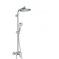 ДУШЕВАЯ СИСТЕМА HANSGROHE 27269000 CROMETTA S 240 1JET SHOWERPIPE ECOSMART, ХРОМ