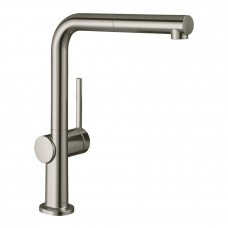 СМЕСИТЕЛЬ ДЛЯ КУХНИ HANSGROHE TALIS M54 С ВЫДВИЖНЫМ ДУШЕМ 72808800, СТАЛЬ