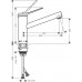 СМЕСИТЕЛЬ ДЛЯ КУХНИ HANSGROHE ZESIS M3 74802670, ЧЕРНЫЙ МАТОВЫЙ, фото 2