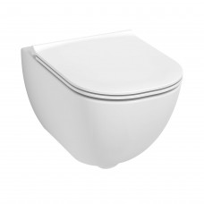 УНІТАЗ JIKA MIO H821714H891716 БЕЗОБІДКОВИЙ ВОРОНКОПОДІБНИЙ З СИДІННЯМ SOFT-CLOSE БІЛИЙ