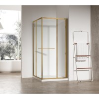 ДУШОВА КАБІНА KOER SR SC09-90x90x200-L-TR-12 ЗОЛОТЕ МАТОВЕ