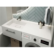 РАКОВИНА НАКЛАДНАЯ MIRAGGIO ERICA 120X50 L, БЕЛАЯ