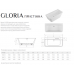 ВАННА ПРИСТЕННАЯ АКРИЛОВАЯ RADAWAY GLORIA 150x72 С НОЖКАМИ С СИФОНОМ, фото 2