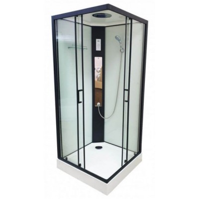 ДУШЕВОЙ БОКС VERONIS BKN-4-90 90х90х220, ЧЕРНЫЙ, фото 1