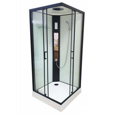 ДУШЕВОЙ БОКС VERONIS BKN-4-100 100х100х220, ЧЕРНЫЙ, фото 1