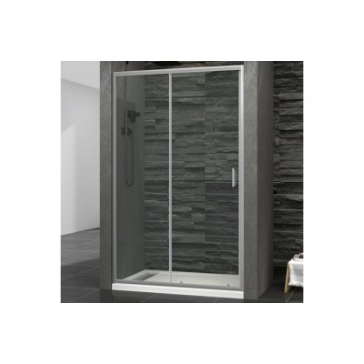 ДУШЕВАЯ ДВЕРЬ MIXXUS PREMIUM DIVERSE РЕГУЛИРУЕМАЯ 120Х185 СМ SD01-120X185-TR ХРОМ ПРОЗРАЧНОЕ, фото 1
