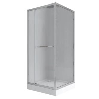 ДУШОВА КАБИНА З ПІДДОНОМ MIXXUS STYLE SCT01-90x90x200-TR CHROME