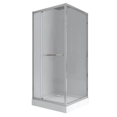 ДУШОВА КАБИНА З ПІДДОНОМ MIXXUS STYLE SCT01-90x90x200-TR CHROME, фото 1